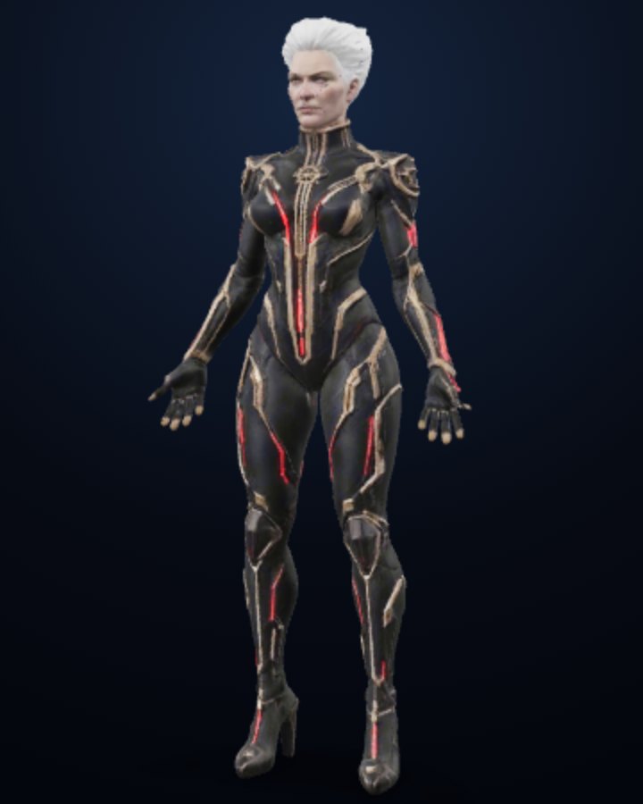 Armada Admiral Septima Thorne — Prism humanoid build, off-screen render