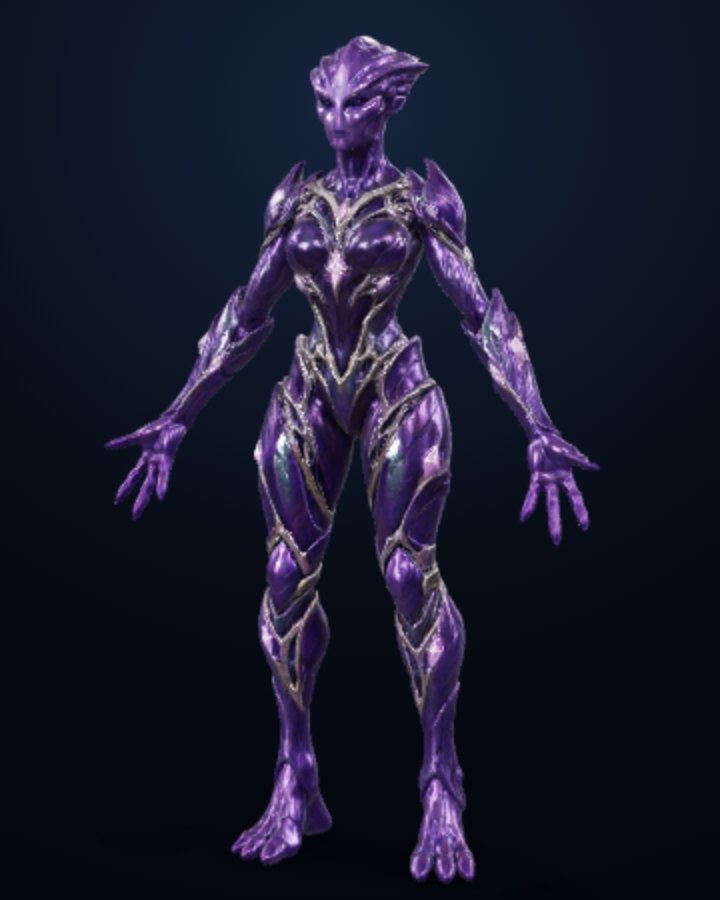 Kaelen-Xel — Prism humanoid build, off-screen render